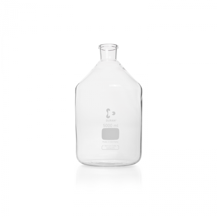 DURAN® 微生物培养瓶, 窄口, 未磨砂处理, 带印刷区, 5000ml