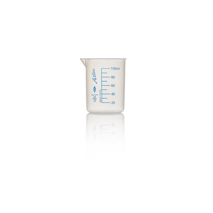 AZLON® 烧杯，低形格里芬式，聚丙烯，100 mL