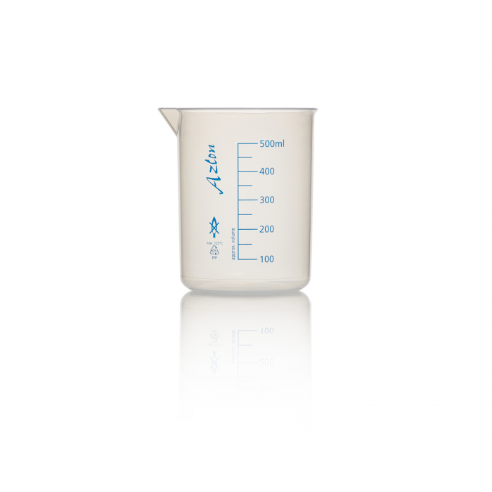 AZLON® 烧杯，低形格里芬式，聚丙烯，500mL