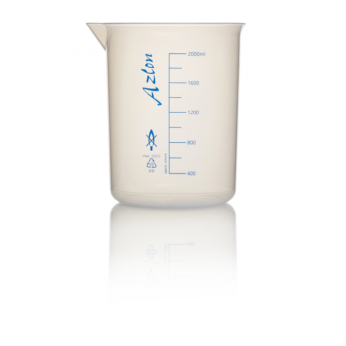 AZLON® 烧杯，低形格里芬式，聚丙烯，2000mL
