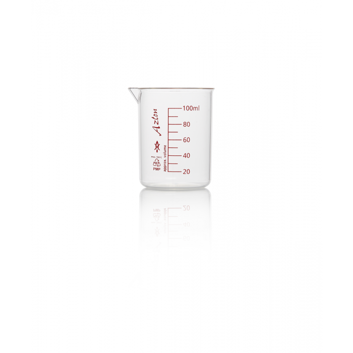 AZLON® 烧杯，低形格里芬式，PMP (TPX)，100mL