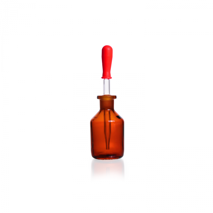 棕色苏打石灰玻璃滴瓶，50 mL