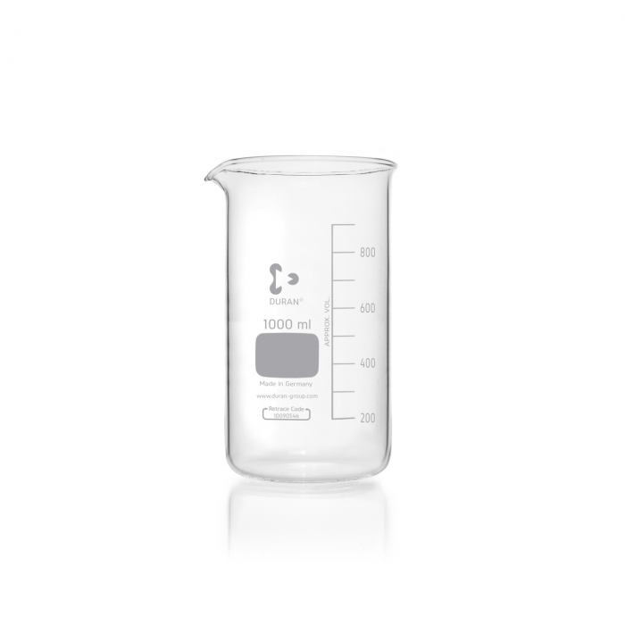 DURAN® 烧杯，高型，带出水嘴，1000 mL