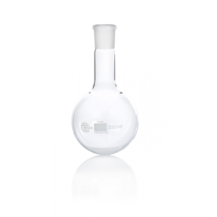 QUICKFIT® 圆底烧瓶，中颈，接地插口 NS 24/29, 250mL