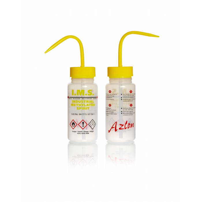 Azlon® 多语言安全排气清洗瓶，IMS