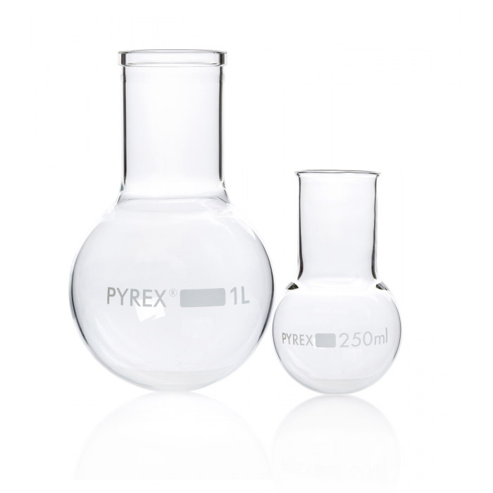 PYREX®烧瓶，沸腾，圆底，宽颈