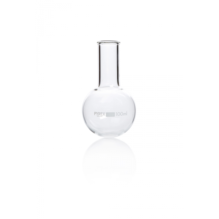 PYREX®烧瓶，沸腾，圆底，窄口 100  mL