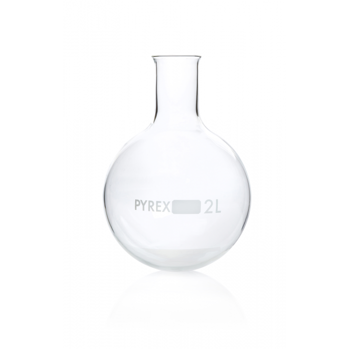 PYREX®烧瓶，沸腾，圆底，窄口 2000 mL