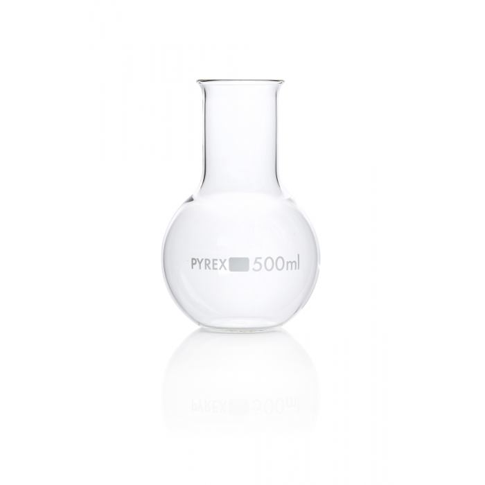 PYREX®烧瓶，沸腾，平底，宽颈 500 mL