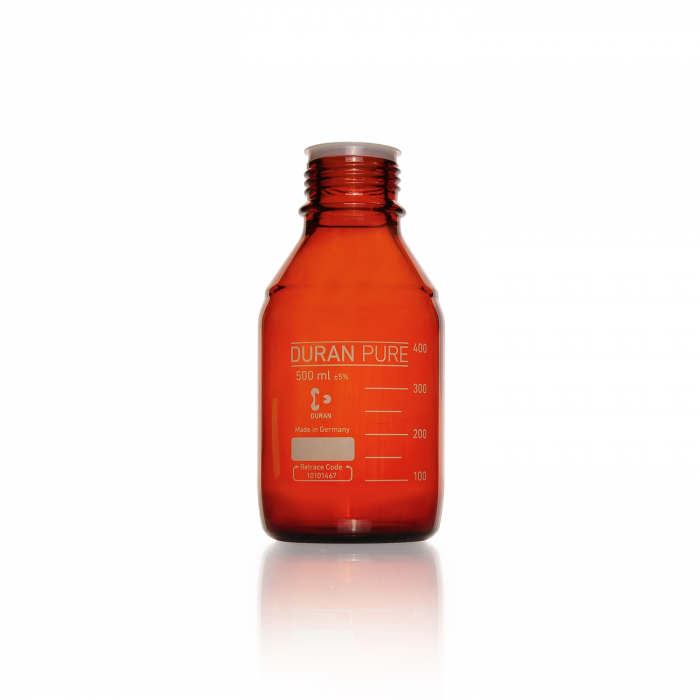 DURAN® PURE 瓶, 棕色, GL 45, 500 mL