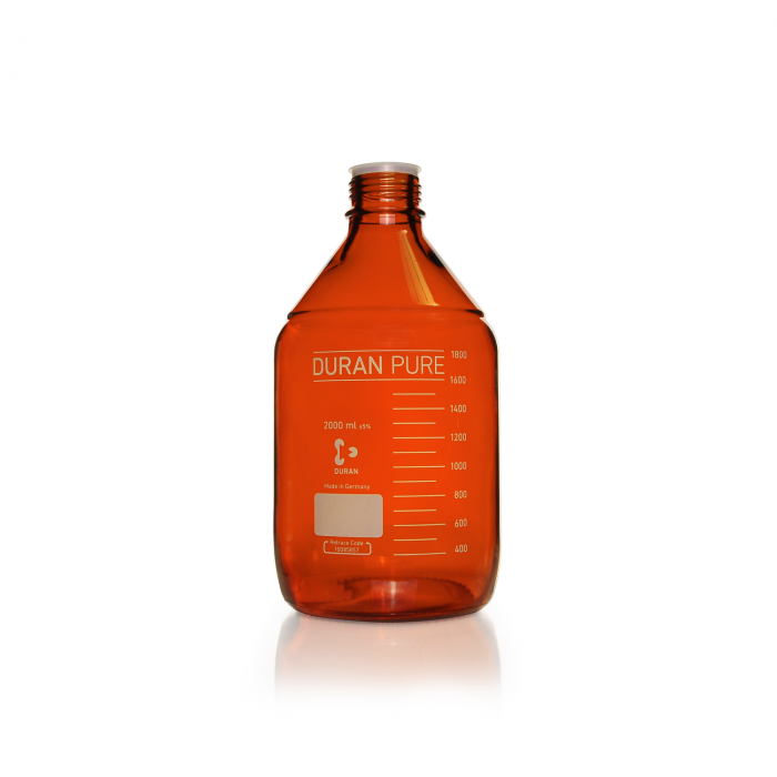DURAN® PURE 瓶，棕色，GL 45，2000 mL