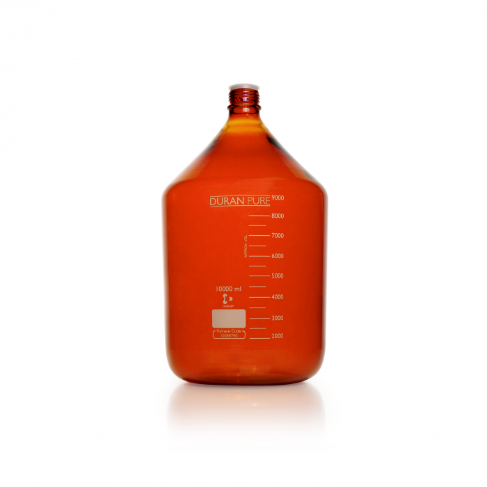 DURAN® PURE 瓶，棕色，GL 45，10000 mL