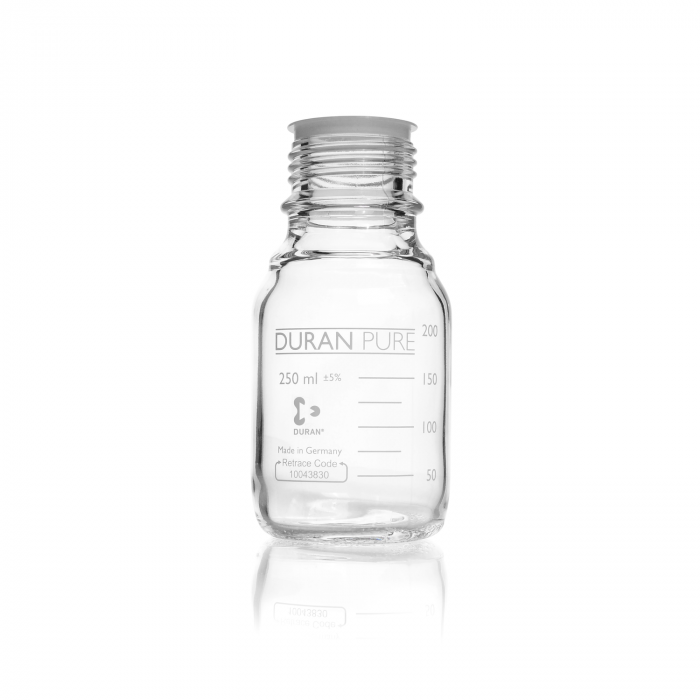 DURAN® PURE 瓶，透明，250 毫升
