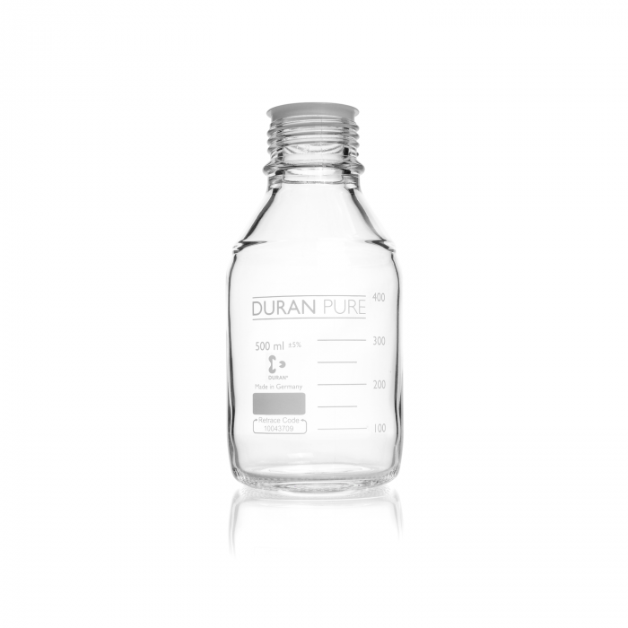 DURAN® PURE 瓶，透明，500 毫升