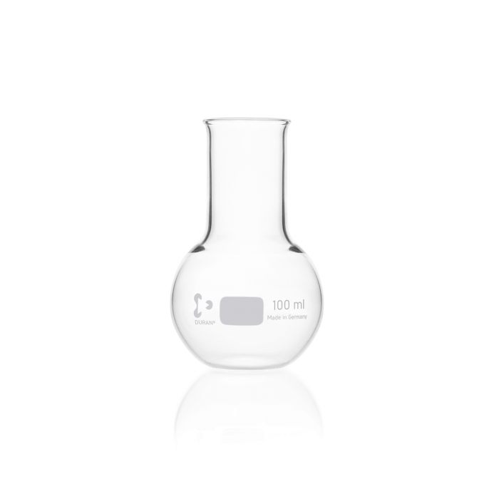 DURAN® 平底烧瓶，宽颈，带珠边，100 mL