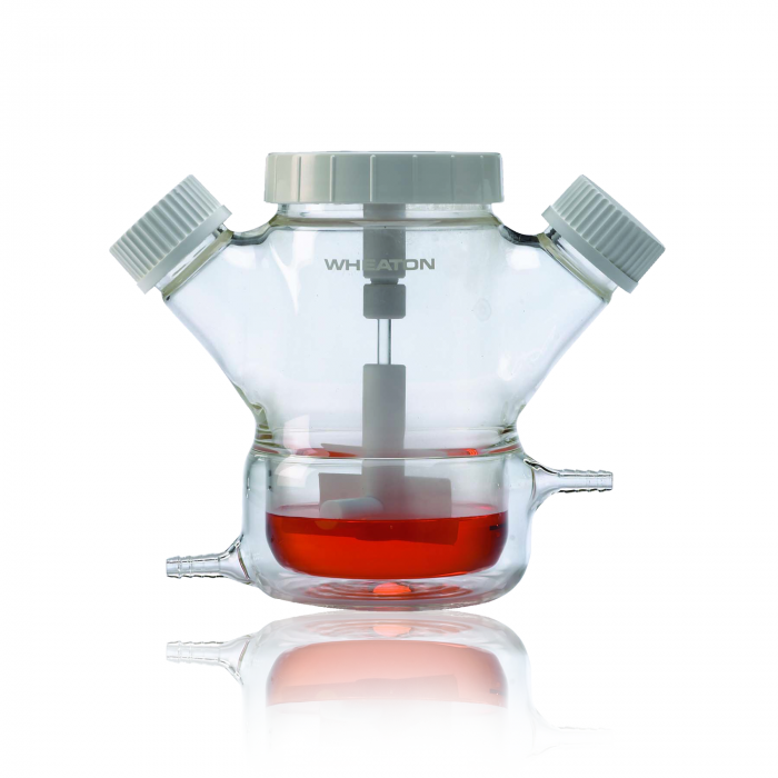 WHEATON® CELSTIR® 夹套型双侧旋转瓶，125 毫升