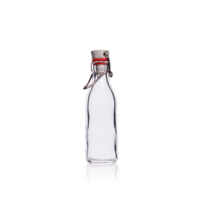 DURAN® 卷边瓶，带夹口密封，100 mL