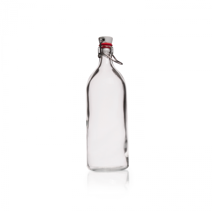 DURAN® 卷边法兰瓶，带卡箍封口，500 mL