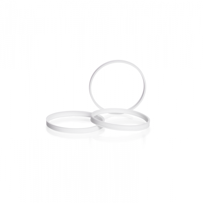 DURAN® GLS 80® 耐高温倾倒环，带PTFE涂层，白色