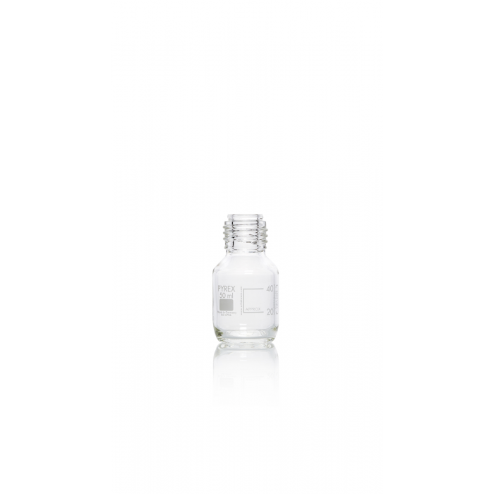 PYREX®瓶，实验室培养基，GL 32 不带盖和浇注环，透明 50 mL