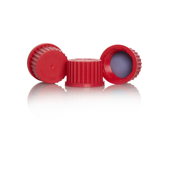 PYREX®螺纹盖，高温红色 GL 32
