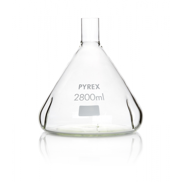 PYREX®烧瓶，培养，费恩巴赫，障板，普通德龙颈，2800 毫升
