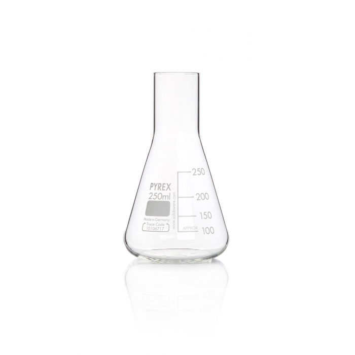 PYREX®烧瓶，培养，锥形，普通德龙颈，250 毫升