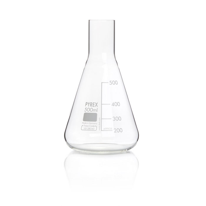 PYREX®烧瓶，培养，锥形，普通德龙颈，500毫升