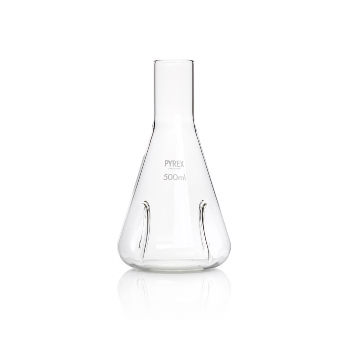 PYREX®烧瓶，培养，障板，德龙颈 500 mL