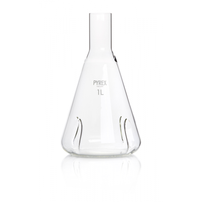 PYREX®烧瓶，培养，障板，德龙颈 1000 mL