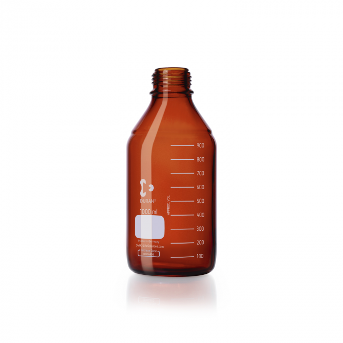 DURAN® 原装，棕色实验室瓶，无螺旋盖，1000ml