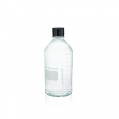 WHEATON® 培养基/实验室瓶，聚乙烯（LDPE）内衬酚醛瓶盖，棕色，1000 mL