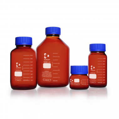 DURAN® GLS 80® 棕色广口实验室瓶