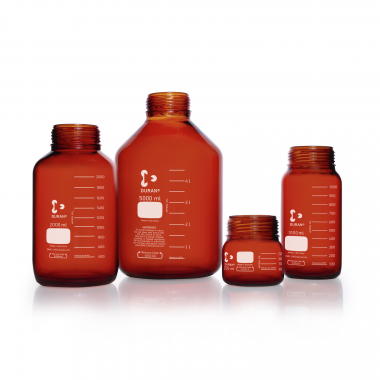 DURAN® GLS 80® 棕色广口实验室瓶，只含瓶子，无盖，10000ml