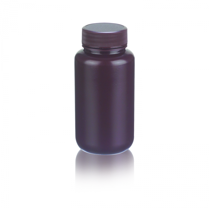 WHEATON® 防漏瓶，250毫升，棕色，高密度聚乙烯，43-410