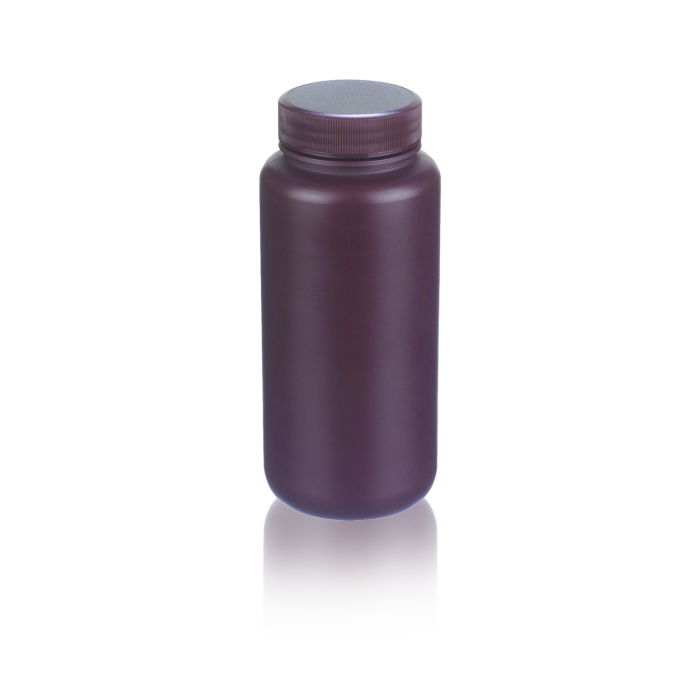 WHEATON® 防漏瓶，500毫升，棕色，高密度聚乙烯，53-410