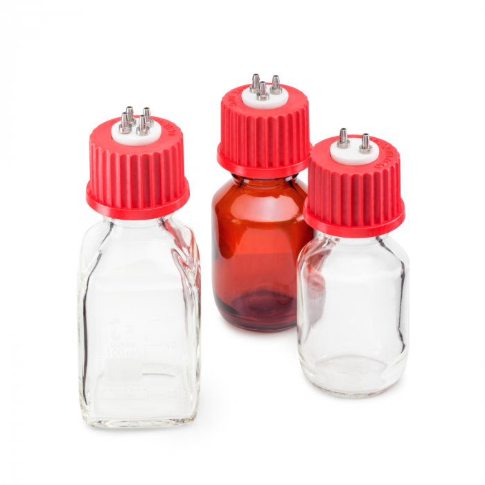 DURAN® GL 32多孔连接器盖，聚对苯二甲酸丁二酯（PBT）,红色
