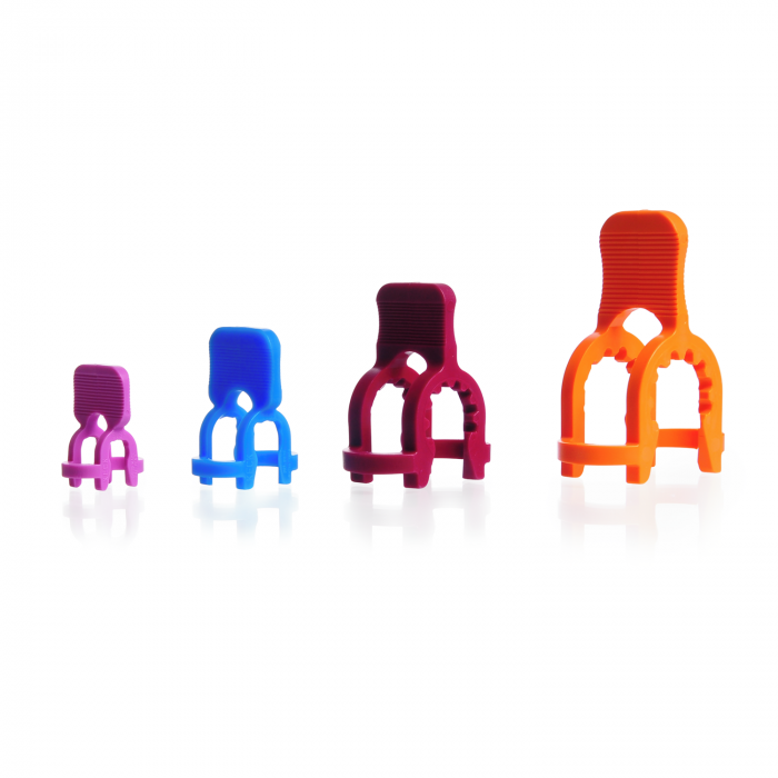 Keck™ 球形关节夹，深蓝色，S 19 Q