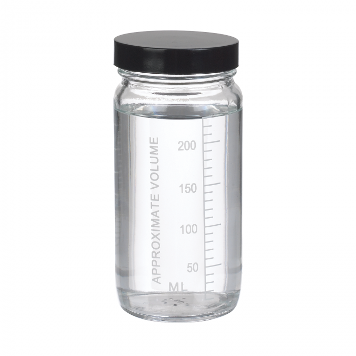 WHEATON® VALUMETRIC™ 刻度瓶，8盎司，橡胶内衬