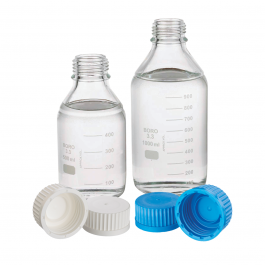 WHEATON® GL 45，安全涂层介质瓶和瓶盖