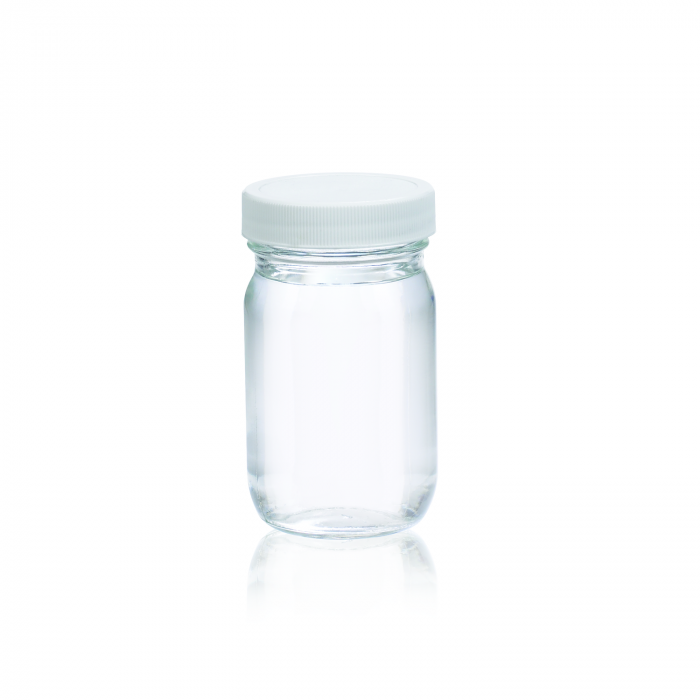 WHEATON® 标准透明广口瓶，4盎司，白色聚丙烯，聚乙烯