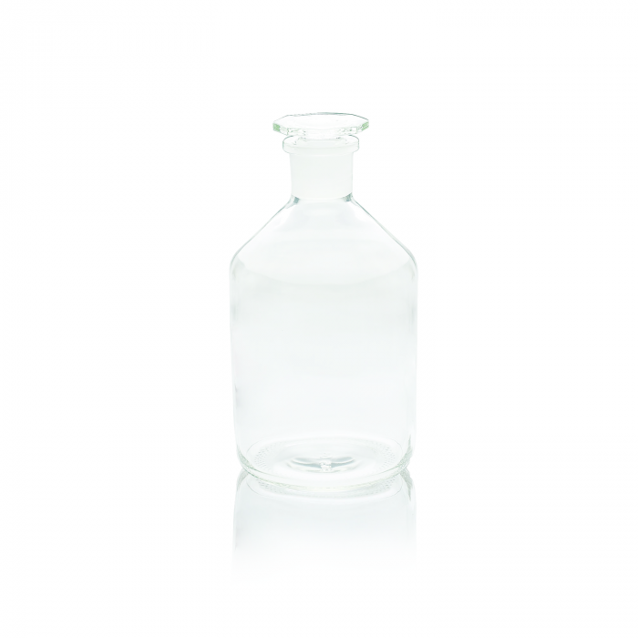 WHEATON® 试剂瓶，窄口，带磨砂瓶塞，透明，1000 mL