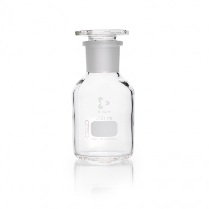 DURAN® 宽颈试剂瓶，透明，ST34/35标准磨口，带玻璃塞，250ml