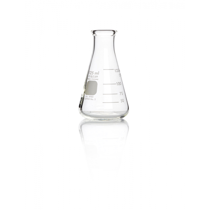 PYREX®烧瓶，锥形，窄口，重型 125 mL