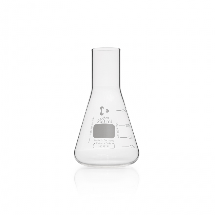 DURAN® 培养瓶, 埃伦迈耶型, 直颈, 250  mL