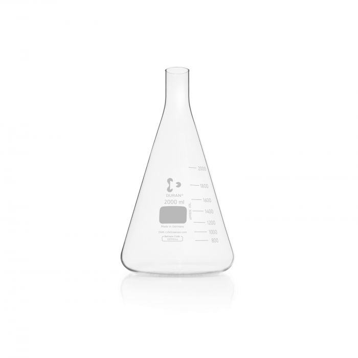 DURAN® 培养瓶, 埃伦迈耶型, 直颈, 2000 mL