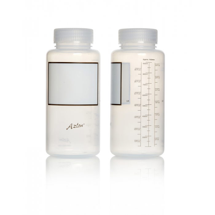 AZLON® 瓶，宽颈，带刻度，聚丙烯，1000 毫升