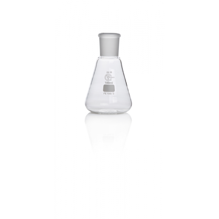 QUICKFIT® 埃伦迈耶烧瓶，带接地插口，NS 24/29，100 毫升