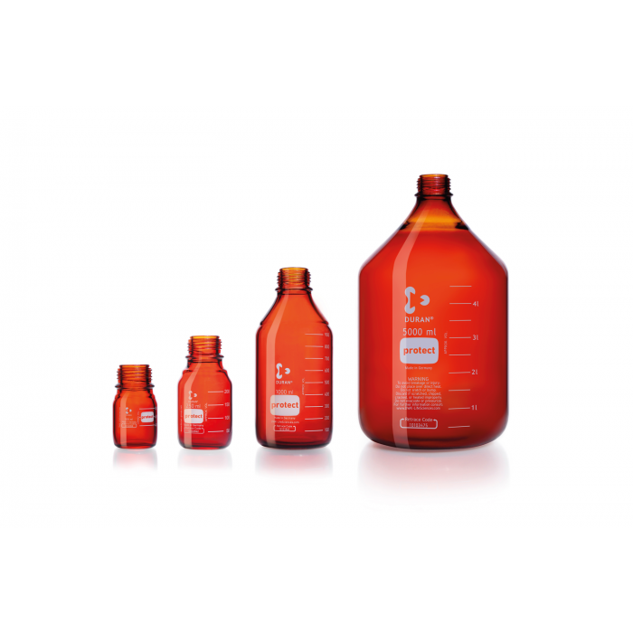 DURAN® 保护实验室瓶，棕色
