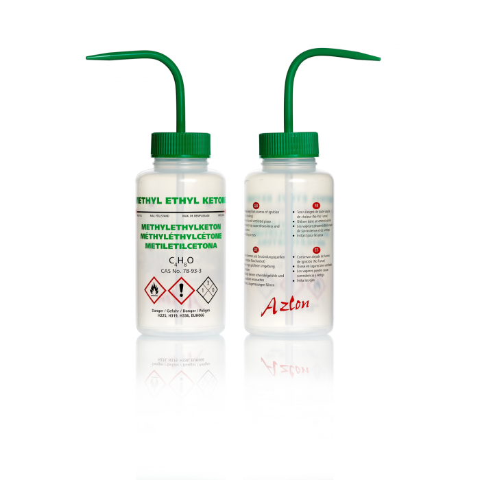 AZLON® 洗瓶，多语言，乙基甲基酮